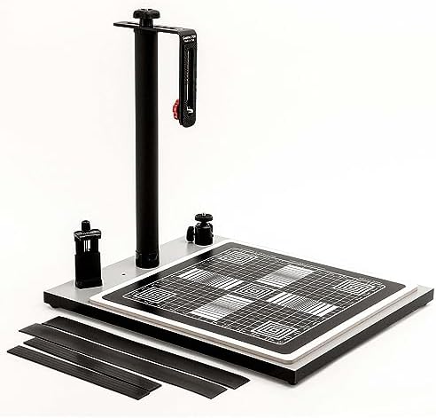 Cosmo Mini 700 Copy Stand, un support pour votre smartphone pour numériser de grandes images, des documents, des assiettes de chef (vendeurs de nourriture en ligne) et des objets 3D avec un grand chargeur flottant.  Planche, fabriquée aux États-Unis
 Fiche Technique et Prix au Maroc