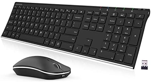 Arteck Ensemble clavier et souris sans fil 2,4 G en acier inoxydable, clavier ultra fin et souris ergonomiques pour ordinateur de bureau, ordinateur portable et Windows 11/10/8, batterie rechargeable intégrée
Avis,  Fiche Technique et Prix au Maroc