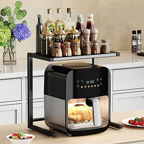 coobest Support pour friteuse à air, support à épices, rangement pour appareils de cuisine, support de cuisine, gadgets de cuisine et organisation de cuisine, support pour cuiseur à riz, cafetière, batteur sur socle et mixeur, avec suffisamment de hauteur
 Avis, Fiche Technique et Prix au Maroc