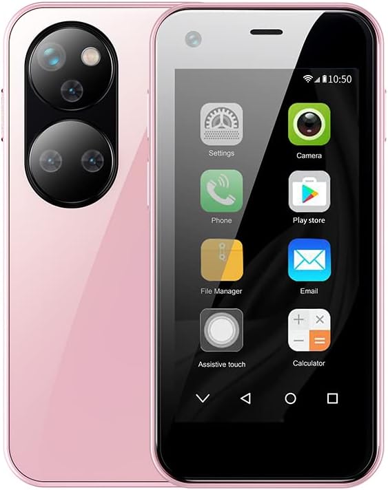 Mini smartphone débloqué, Sudroid 2,5 pouces Mini téléphone le plus petit téléphone portable au monde réseau 3G Premium téléphone pour enfant Quad Core petit téléphone (rose)
 Fiche Technique et Prix au Maroc