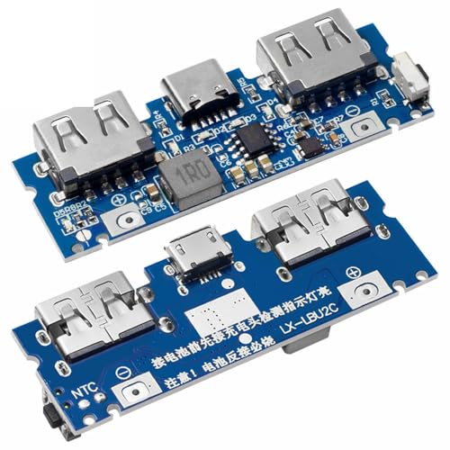 Micro/type-c USB 5V 2,4 a double USB 18650 Boost, carte de chargeur de batterie, accessoires de batterie externe pour téléphone portable, bricolage
 Fiche Technique et Prix au Maroc