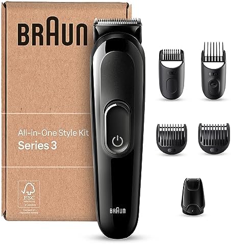 Braun Tondeuse Tout-En-Un Series 3 MGK3420, 6-En-1, Kit Pour Barbe, Cheveux & Et Autres Zones
 Avis, Fiche Technique et Prix au Maroc