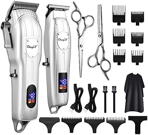 CkeyiN Tondeuse Cheveux Rechargeable,Coupe de Cheveux Electrique,Avec Ecran LED,7 Longueurs de Réglage,Tondeuse Barbe Parfait Pour les Hommes/Enfants/Barbiers Professionnels
 Avis, Fiche Technique et Prix au Maroc