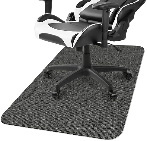 ECOSO Tapis de chaise de bureau pour sol en bois dur/carrelage, 91,4 x 121,9 cm, 0,4 cm d'épaisseur, protecteur de sol dur, antidérapant, reste en place et respectueux de l'environnement, tapis de sol pour bureau/maison (gris foncé non adhésif)
 Fiche Technique et Prix au Maroc