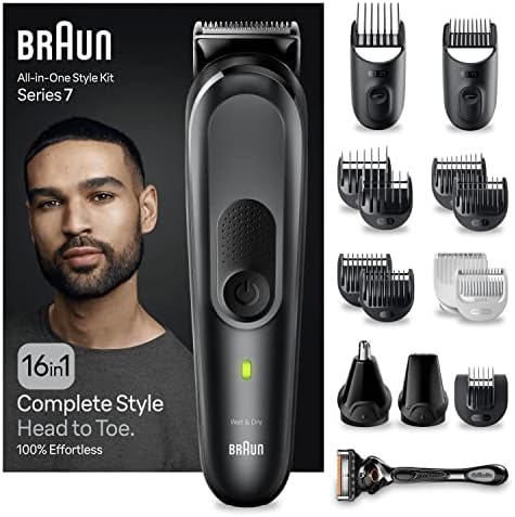 Braun Tondeuse Tout-En-Un Series 7 MGK7470, 16-en-1 Kit Pour Barbe, Cheveux, Corps & Bien Plus
 Avis, Fiche Technique et Prix au Maroc