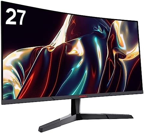 KOORUI Moniteur d'ordinateur 27 pouces, moniteur de jeu QHD 2560P 144 Hz (1 ms, panneau VA incurvé 1800R, DP1.2 + HDMI*2, FreeSyc intégré, compatible G-sync, lunette étroite avec ultra-mince), inclinaison réglable, soin des yeux
 Fiche Technique et Prix au Maroc