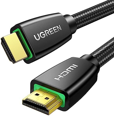 UGREEN 4K HDMI Cable 10FT Braided High Speed 18Gbps HDMI Cord with Ethernet Support 4K 60Hz 2160P 1080P 3D ARC Compatible with UHD TV Monitor Computer Xbox 360 PS5 PS4 Blu-ray and More Fiche Technique et Prix au Maroc