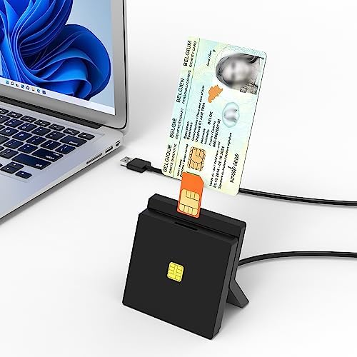 Lecteur de Carte d'identité Belge et Lecteur de Carte SIM - Lecteur de Carte à Puce - Aucun Pilote requis Connexion USB - Compatible avec Windows/Vista
 Avis, Fiche Technique et Prix au Maroc