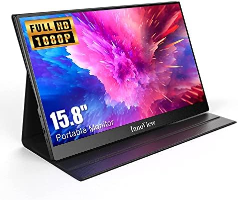 InnoView Moniteur portable 15,6" FHD 1080p HDMI USB C Deuxième moniteur externe pour ordinateur portable, ordinateur de bureau, MacBook, téléphones, tablette, PS5/4, Xbox, Switch, haut-parleur intégré avec étui de protection
 Fiche Technique et Prix au Maroc