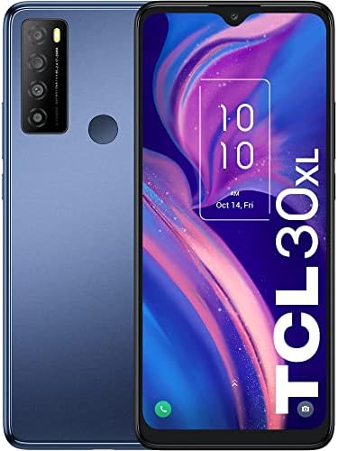 TCL 30XL Téléphone portable débloqué, 6 Go + 64 Go, écran 6,82 pouces, 5000 mAh, smartphone Android 12, caméra arrière 50 MP + caméra avant 13 MP, version américaine, double haut-parleur, brume nocturne (pas de 5G)
 Fiche Technique et Prix au Maroc