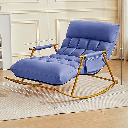 YNAYGDIUGD Chaise de lecture confortable, chaise à bascule, chaise longue moderne pour balcon rembourré, chaise à bascule respirante pour chambre à coucher, pour plage, cour, balcon (couleur : bleu, taille : A)
Avis,  Fiche Technique et Prix au Maroc