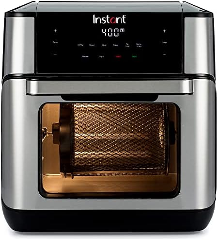 Friteuse à air Instant Vortex Plus de 10 litres, par les fabricants d'Instant Pot, fonctions 7 en 1, avec technologie EvenCrisp, application avec plus de 100 recettes, acier inoxydable
 Avis, Fiche Technique et Prix au Maroc