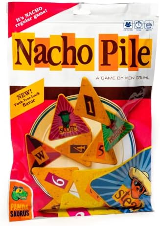 Nacho Pile Party Game - Jeu rapide et amusant d'empilage de jetons !  Jeu de stratégie Push-Your-Luck, jeu familial amusant pour enfants et adultes, à partir de 7 ans, 2 à 4 joueurs, 20 minutes de jeu, créé par Pandasaurus Games
 Fiche Technique et Prix au Maroc