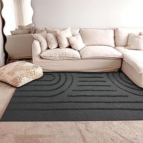 LEEVAN Tapis lavable pour salon 12,7 x 20,3 cm, tapis touffeté rouge arc-en-ciel pour chambre d'enfant, tapis de sol bohème à poils courts, tapis de chambre d'enfant de ferme moderne pour dortoir/chevet/salle de classe/chambre
 Fiche Technique et Prix au Maroc