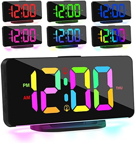 Reveil Lumineux Réveil Numérique Enfant Horloge Digitale avec Écran LED, Alimenté par USB Reveil Matin avec 2 Alarmes, Snooze, Luminosité Réglable, 12/24H, Charge des Ports USB pour Bureau de Chambre
 Avis, Fiche Technique et Prix au Maroc