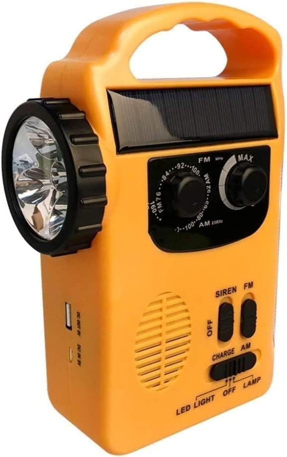 CAFFIA Radios solaires à manivelle Radio météo NOAA for Urgence avec Lampe de Lecture Radio AM/FM
 Avis, Fiche Technique et Prix au Maroc