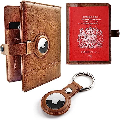 Portefeuille de Passeport AirTag de Voyage avec Support Airtag, RFID Vaccin Porte-cartes Combo avec Porte-clés Bagage AirTag Intégrée Pen Slot, Cuir AirTag Portefeuille Porte-cartes(Sans AirTag)
 Avis, Fiche Technique et Prix au Maroc