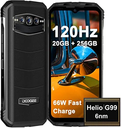 DOOGEE S100 Smartphone robuste (2023), 20 Go + 256 Go, double téléphone robuste de jeu 4G débloqué, téléphone portable robuste 120 Hz 6,58", charge rapide 66 W, deux haut-parleurs, Android 12, appareil photo 108 MP, vision nocturne, NFC, OTG
 Fiche Technique et Prix au Maroc