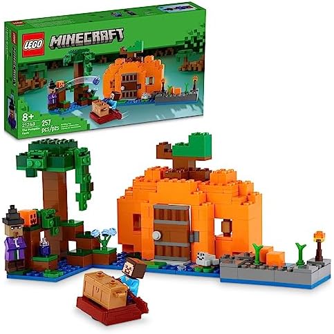 LEGO Minecraft La ferme aux citrouilles 21248 - Jouet de construction, action pratique dans le biome des marais avec Steve, une sorcière, une grenouille, un bateau, un coffre au trésor et un champ de citrouilles, jouet Minecraft pour garçons et filles âgés de 8 ans et plus
Avis, Fiche Technique et Prix au Maroc