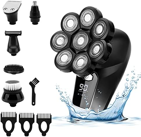 Rasoir électrique pour hommes, zeroto 6 en 1 Rasoir à Tête Chauve sec et humide Ensemble tête chauve Rasoirs à Têtes Rotatives Rasoir pour hommes chauves rechargeable par USB pour Hommes Chauves
 Avis, Fiche Technique et Prix au Maroc