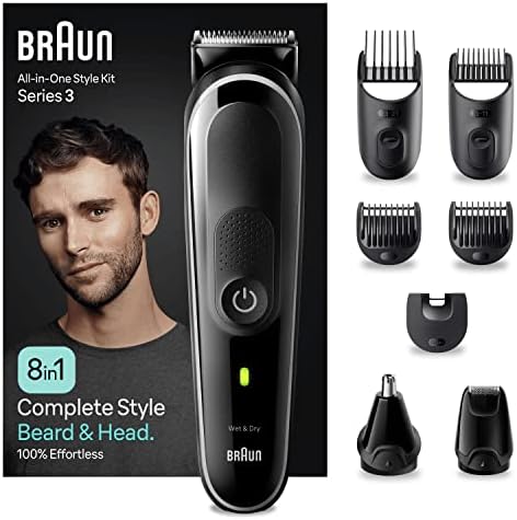 Braun Tondeuse Tout-En-Un Series 3 MGK3440, 8-En-1, Kit Pour Barbe, Cheveux & Et Autres Zones
 Avis, Fiche Technique et Prix au Maroc