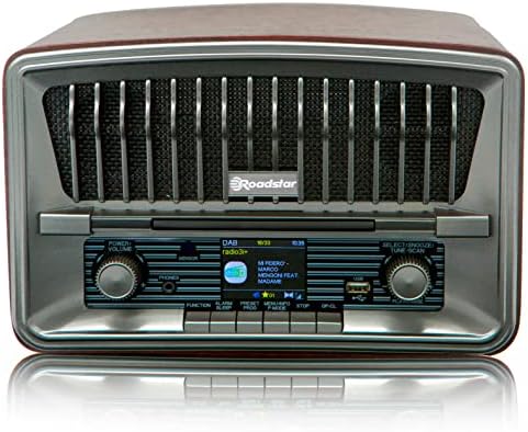 Roadstar HRA-270CD+BT Radio CD Portable Numérique Vintage Dab/Dab+/FM, Lecteur CD-MP3, Bluetooth, USB, Stéréo, AUX-in, Écran LCD, Télécommande, Connexion pour Casque, Alarme, Bois
 Avis, Fiche Technique et Prix au Maroc
