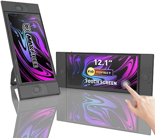 Maxfree L1 Moniteur à écran tactile portable 12,1" avec deux haut-parleurs, 10 points tactiles IPS 60 Hz FHD pour ordinateur portable Windows/Mac, PC, Switch, téléphone Android, Xbox, PS4/5
 Fiche Technique et Prix au Maroc