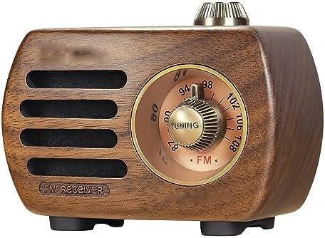 maozi Mini Radios Portables en Bois rétro Radio FM 5.0 Haut-Parleur AUX câble Jouer Radio de Bureau sans Fil Vintage (Color : Argento, Size : 89 x 70 x 44 mm)
 Avis, Fiche Technique et Prix au Maroc