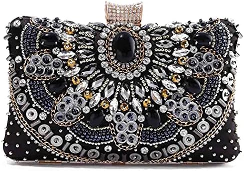 Yokawe Femmes Strass Soirée Pochettes Perles Paillettes Sac À Main Cristal Fête De Mariage Bal Sac À Main
 Fiche Technique et Prix au Maroc
