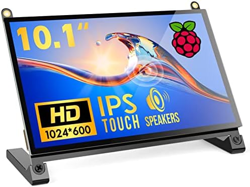 Écran KOGODA Raspberry Pi, écran tactile 10,1", IPS FHD 1024 × 600, toucher réactif et fluide, deux haut-parleurs intégrés, entrée HDMI, compatible avec divers appareils et systèmes d'exploitation, assemblage facile, sans pilote
 Fiche Technique et Prix au Maroc