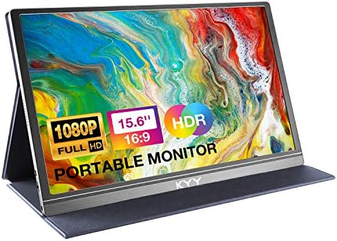 KYY Moniteur portable 15,6 pouces 1080P FHD USB-C Moniteur d'ordinateur portable HDMI Écran d'ordinateur HDR IPS Moniteur de jeu avec couverture intelligente et protection d'écran de qualité supérieure, haut-parleurs, pour ordinateur portable PC MAC Téléphone PS4 Xbox Switch
 Fiche Technique et Prix au Maroc