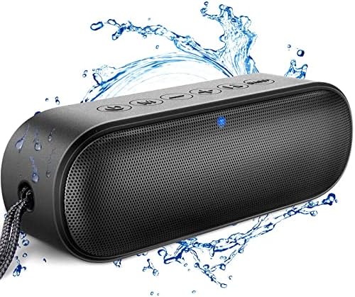 LENRUE Enceinte Bluetooth Portable, Enceinte Bluetooth Exterieur étanche IPX7 avec Basse Puissante 14W, Autonomie de 20 Heures, Haut Parleur Enceinte sans Fil pour Douche Maison Jardin Fête Voyage
 Avis, Fiche Technique et Prix au Maroc