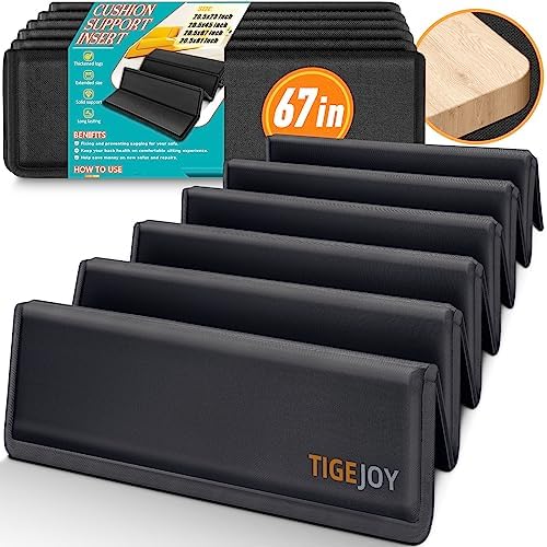 TigeJoy Support de coussin de canapé robuste – Économiseur de coussin anti-affaissement pour canapés, causeuses et sections, économiseur de canapé de qualité supérieure pour prolonger la durée de vie du canapé et améliorer le confort, 52,1 cm de large x 170,2 cm de long pour canapé 3 places
 Fiche Technique et Prix au Maroc