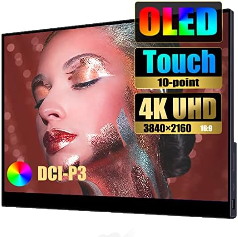 Bimawen Moniteur portable tactile 4K 13,3", écran tactile OLED avec haut-parleur sur pied intégré, épaisseur 4 mm à 10 mm
 Fiche Technique et Prix au Maroc
