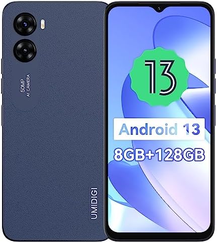 UMIDIGI G3 MAX 8+128GB Android 13 Unlocked Cell Phone,50MP Ultra-Clear AI Camera Smartphone,6.6-inch FHD Display Android Phone,5150mAh Massive Battery Mobile Phone Support Expandable Up to 1TB Fiche Technique et Prix au Maroc