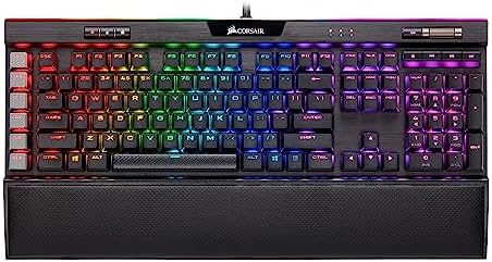 Corsair K95 RGB PLATINUM XT Clavier de jeu mécanique filaire – Commutateurs de vitesse Cherry MX – Touches PBT double prise – Compatible iCUE – Disposition QWERTY NA – Noir
Avis,  Fiche Technique et Prix au Maroc