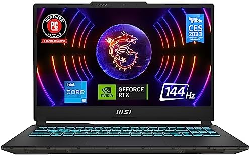 Ordinateur portable de jeu MSI Cyborg 15 : Intel Core i5-12450H GeForce RTX 2050, 15,6" FHD, 144 Hz, 16 Go DDR5, 512 Go NVMe SSD, Type-C USB 3.2 Gen 1, Cooler Boost 5, Win 11 Home : noir A12UCX-276US
 Fiche Technique et Prix au Maroc