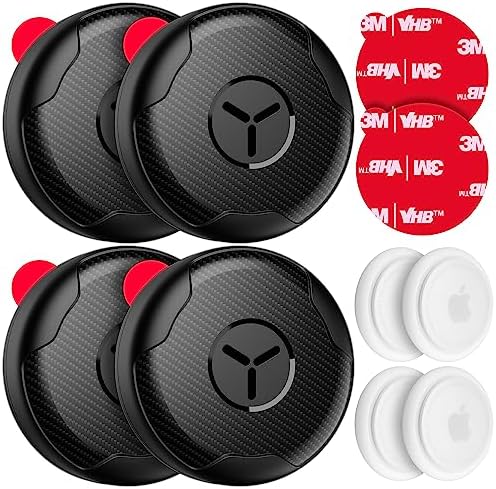 Lot de 4 Supports étanches IPX8 pour Airtag avec Autocollant adhésif 3M VHB [caché] [résistant aux Chutes]  Étui de Protection pour vélo, Portefeuille, télévision, Drone à Distance, Bagage
 Avis, Fiche Technique et Prix au Maroc
