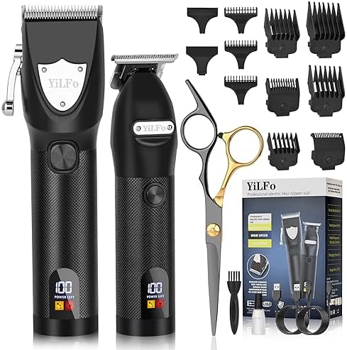 Tondeuse Cheveux Hommes, Tondeuse Barber Professionnelle, Rasoir Electrique Homme Sans Fil Rechargeable, Tondeuse Barbe et Cheveux Avec Ecran LED, Tondeuse à Cheveux Cadeau Kit pour Hommes/Femmes/Home
 Avis, Fiche Technique et Prix au Maroc