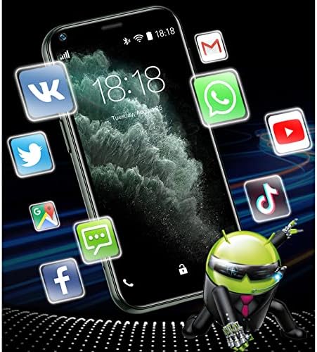 Etigood Android Phone Mini Smartphone 1 Go de RAM 8 Go de ROM Téléphones débloqués, téléphone portable Quad Core à écran tactile de 2,5 pouces avec MT6580M/3G double SIM/caméra HD/téléphone portable à corps mince (vert)
 Fiche Technique et Prix au Maroc