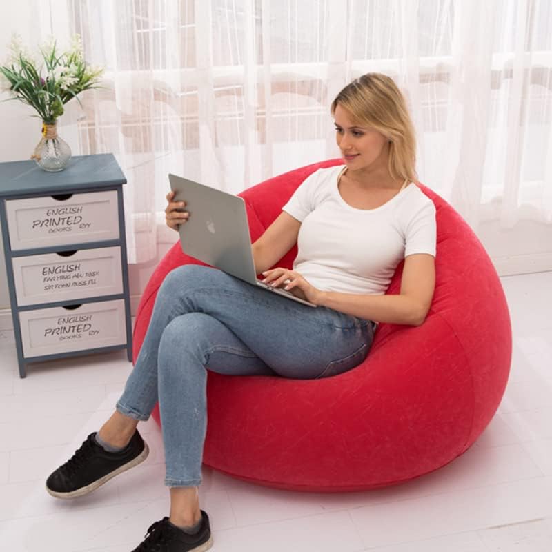 KAERMU Chaise longue gonflable avec pompe à air, canapé chaise longue pour salon intérieur, chambre à coucher, chaises longues (rouge)
Avis,  Fiche Technique et Prix au Maroc