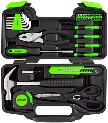 Arcan Kit d'outils manuels de 39 pièces pour réparations ménagères, maison, bureau, appartements, dortoirs avec étui de rangement (ATS39PC)
Avis,  Fiche Technique et Prix au Maroc