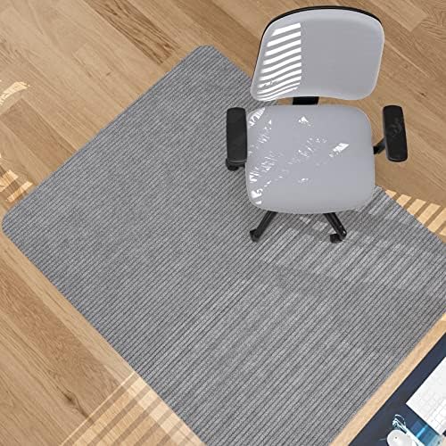 Placoot Tapis de chaise de bureau pour sol en bois dur, surface en velours côtelé, 1/6" d'épaisseur, 139,7 x 88,9 cm, tapis de chaise de bureau pour chaises roulantes, grand envers antidérapant sous le bureau, tapis de sol à poils courts pour bureau/maison
 Fiche Technique et Prix au Maroc