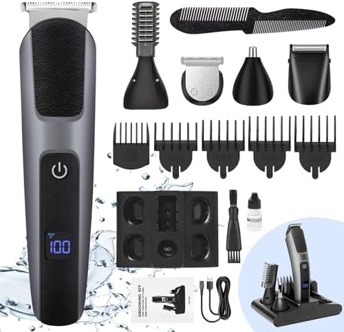 Tondeuse Cheveux Professionnelle pour Homme, Kit de Coupe de Cheveux Sans Fil, FACAIO Tondeuse Barbe Homme, Avec 6 Outils De Coiffure, Répondez à vos Besoins de Style, Pour Visage, Cheveux et Corps
 Avis, Fiche Technique et Prix au Maroc