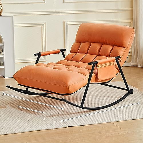 YNAYGDIUGD Chaise de lecture confortable, chaise à bascule, chaise longue moderne pour balcon rembourré, chaise à bascule respirante pour chambre à coucher, pour plage, cour, balcon (couleur : orange, taille : A)
Avis,  Fiche Technique et Prix au Maroc