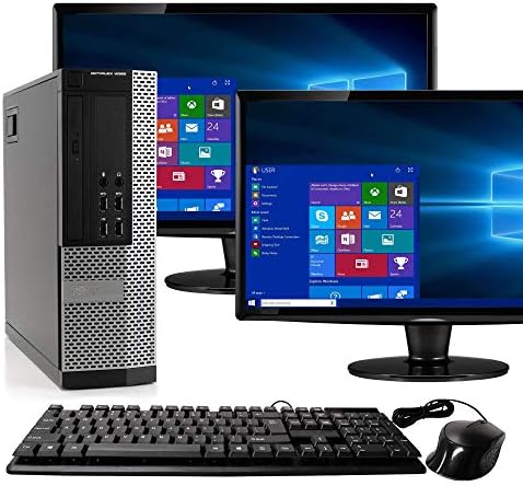 Ordinateur de bureau Dell Optiplex 9020 SFF, processeur Intel Core i5, 16 Go de RAM, disque dur 2 To, WiFi, Bluetooth 4.0, DVD-RW, deux écrans LCD 19 pouces Windows 10 Pro (renouvelé)
 Fiche Technique et Prix au Maroc