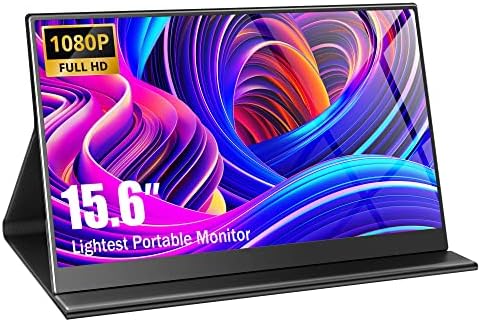 Feiasia Moniteur portable extrêmement fin et léger 15,6 pouces 1080P USB-C pour ordinateur portable HDMI Moniteur de jeu avec couverture intelligente et haut-parleurs Moniteur de voyage pour PC Mac Téléphone Switch
 Fiche Technique et Prix au Maroc