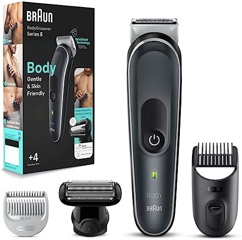 Braun Tondeuse Pour Le Corps Series 5 5370, Tondeuse Pour Le Corps Pour Homme, Pour Un Rasage Doux Du Corps
 Avis, Fiche Technique et Prix au Maroc