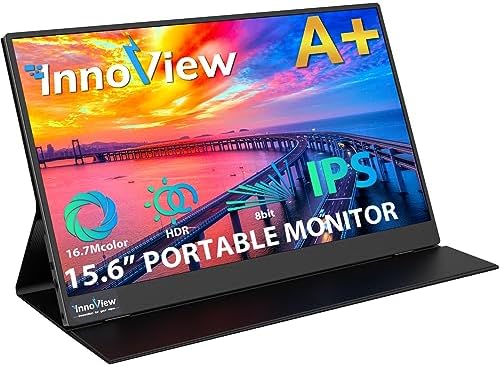 InnoView Moniteur portable pour ordinateur portable 15,6 pouces 1080P FHD USB C Extension d'écran pour ordinateur portable avec couvercle et haut-parleurs HDR IPS Eye Care Moniteur de voyage pour Mac PC Téléphone PS4/5 Xbox Switch Moniteur d'ordinateur portable
 Fiche Technique et Prix au Maroc