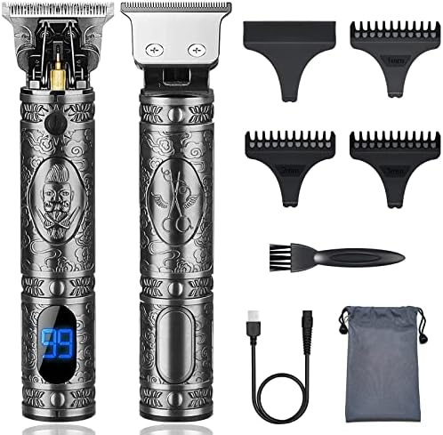 Tondeuse Cheveux Hommes, Tierney Tondeuse à Barbe Électrique pour Homme, Rasoir à Lame en T Techargeable Sans fil Avec Affichage LED et 3 Peignes de Guidage pour Coiffeurs (Gris)
 Avis, Fiche Technique et Prix au Maroc